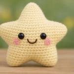 Handmade Crochet Star Keychain